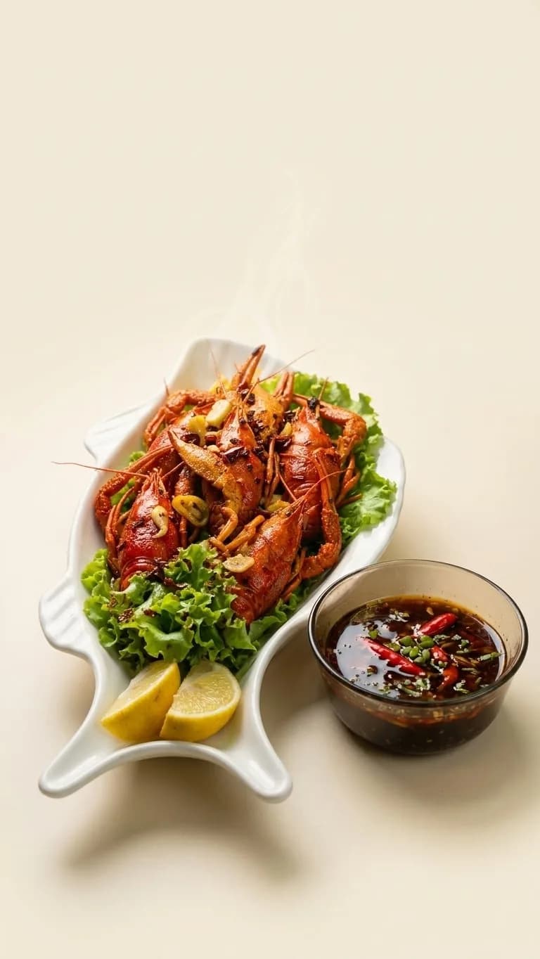Раки жареные в остром соусе \ Crayfish fried in spicy sauce