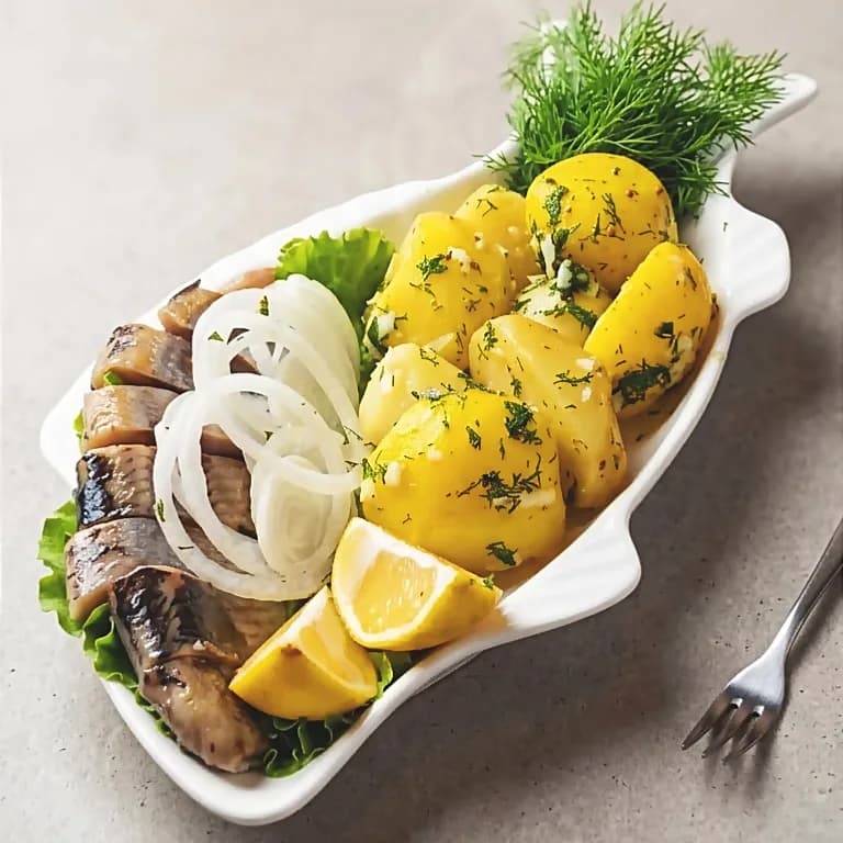Селёдка с картошкой \ Herring with potatoes
