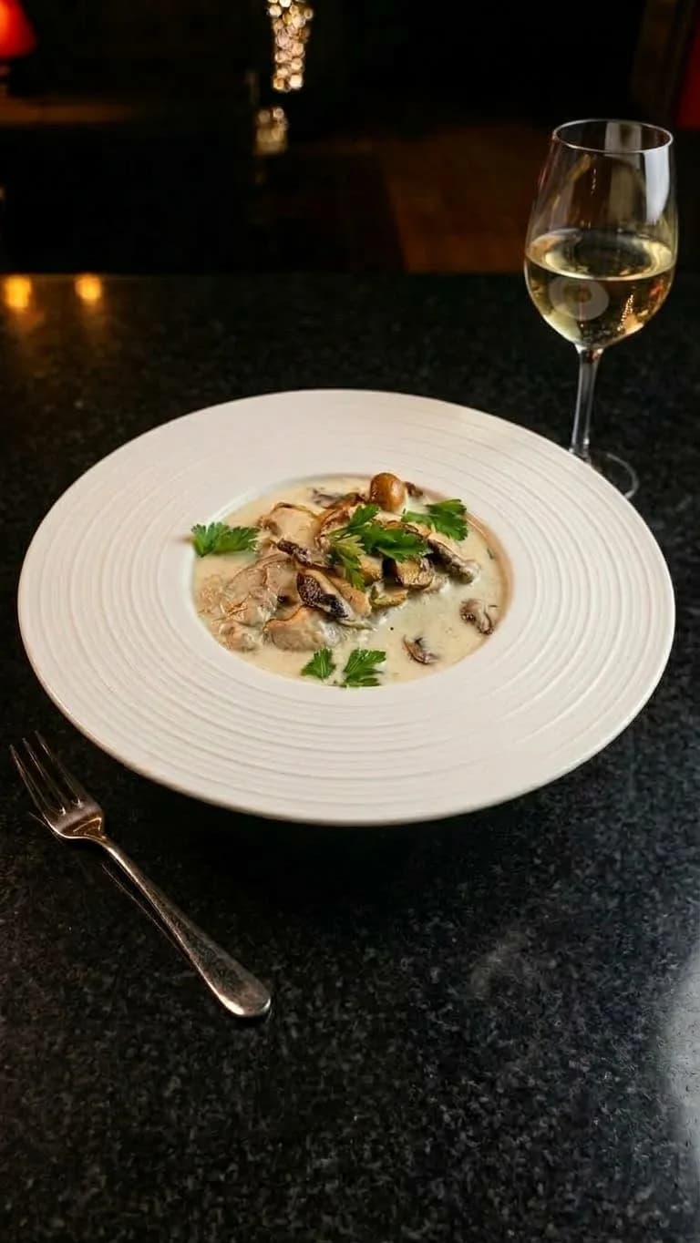 Фрикасе из куриной грудинки \ Chicken Breast Fricassée