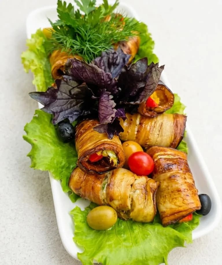 Баклажановые роллы \ Eggplant Involtini