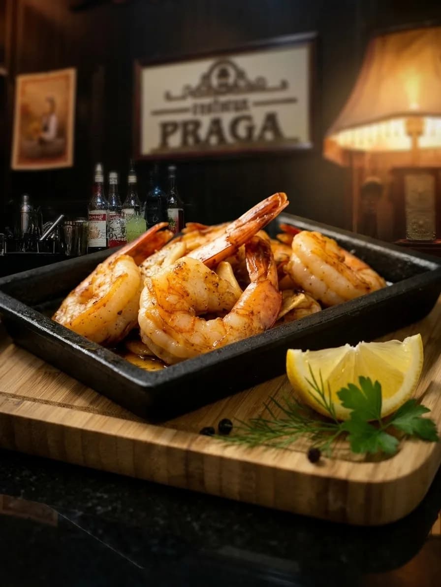 Креветки жареные на сливочном масле \ Shrimp on the barbie