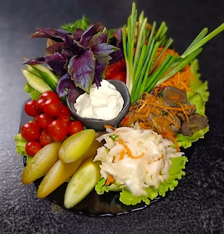 Овощное ассорти \ Crudités platter